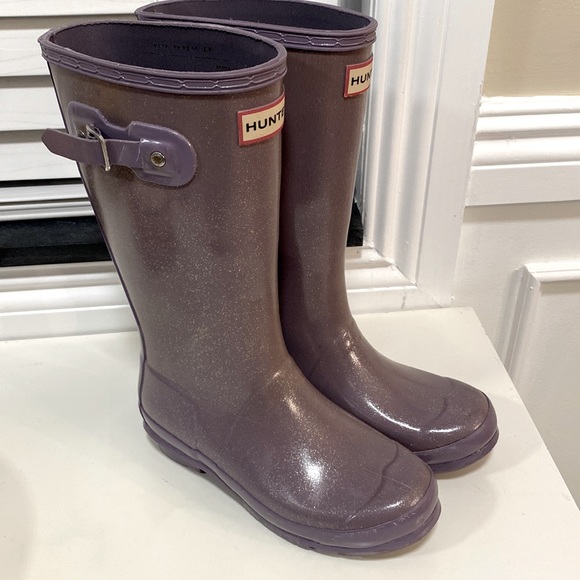 Hunter Shoes Hunter Boots Hardly Worn Fun Color Poshmark